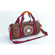 Сумка для спортзала Бочонок CONVERSE GA-4974-BR (полиэстер, р-р 42х20х20см, коричневый(кофе)