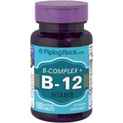 Piping Rock B Complex Plus Vitamin B-12 180 Tablets