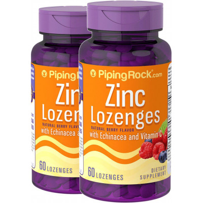 Витамины и Минералы Piping Rock Zinc Lozenges with Echinacea & C (Natural Berry Flavor) 60 Lozenges Витамины и Минералы Piping Rock Zinc Lozenges with Echinacea & C (Natural Berry Flavor) 60 Lozenges
