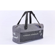 Сумка для спортзала Бочонок UNDER ARMOUR GA-019-GR (полиэстер, р-р 48х14х24см, серый)