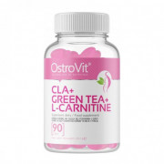 Жиросжигатели  Ostrovit CLA + Green Tea + L-Carnitine (90 tabs)