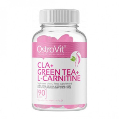 Жиросжигатели Ostrovit CLA + Green Tea + L-Carnitine (90 tabs) Жиросжигатели Ostrovit CLA + Green Tea + L-Carnitine (90 tabs)