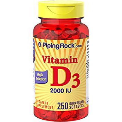Piping Rock High Potency Vitamin D3 2000 IU - 250 капсул Piping Rock High Potency Vitamin D3 2000 IU - 250 капсул