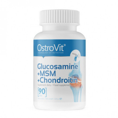 Для Суставов и Связок Ostrovit glucosamine + msm + chondroitin (90 tabs) Для Суставов и Связок Ostrovit glucosamine + msm + chondroitin (90 tabs)