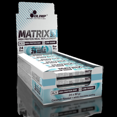 Протеиновый батончики Olimp Matrix Pro 32(кокос) 80 g Протеиновый батончики Olimp Matrix Pro 32(кокос) 80 g