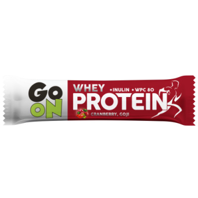 Протеиновый батончики Go On Whey Protein (Cranberry 50 g) Протеиновый батончики Go On Whey Protein (Cranberry 50 g)