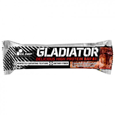 Протеиновый батончик olimp Gladiator Bar (60 g Caramel) Протеиновый батончик olimp Gladiator Bar (60 g Caramel)