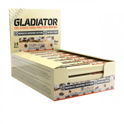 Протеиновый батончик olimp Gladiator Bar 15 x 60 g (Vanilla) Протеиновый батончик olimp Gladiator Bar 15 x 60 g (Vanilla)