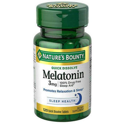 Витамины и минералы Nature's Bounty Melatonin 3mg (120 caps) Витамины и минералы Nature's Bounty Melatonin 3mg (120 caps)