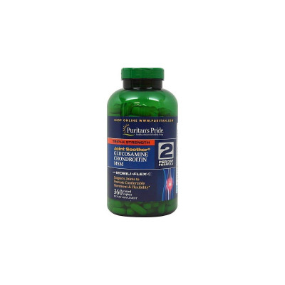 Суставы и сухожилия Puritan's Pride Glucosamine Chondroitin MSM Triple Strength (360 таб.) Суставы и сухожилия Puritan's Pride Glucosamine Chondroitin MSM Triple Strength (360 таб.)