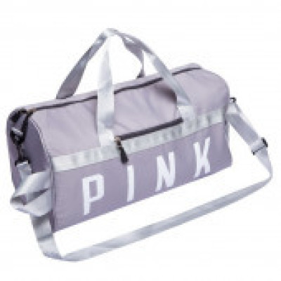 Сумка для спортзала Бочонок PINK (Сіра) Сумка для спортзала Бочонок PINK (Сіра)