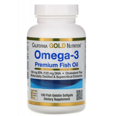 Витамины и минералы California Gold Nutrition Omega 3 (100 softgels) Витамины и минералы California Gold Nutrition Omega 3 (100 softgels)