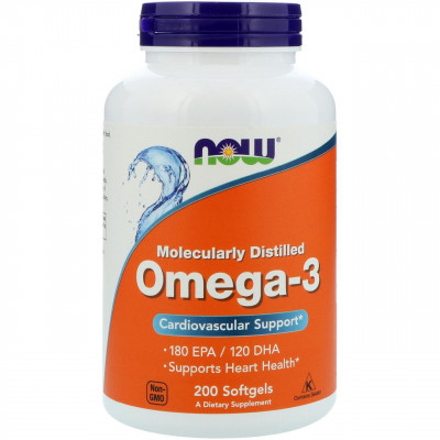 Витамины и Минералы NOW Omega-3 (200 softgels) Витамины и Минералы NOW Omega-3 (200 softgels)