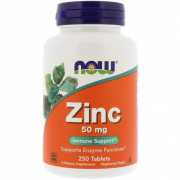 Витамины и минералы Now  Zinc 50 mg (250 caps)