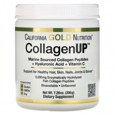 Для Суставов и Связок California Gold Nutrition CollagenUP, (206 г.) Для Суставов и Связок California Gold Nutrition CollagenUP, (206 г.)