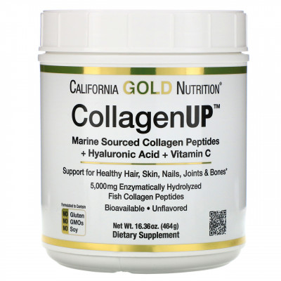 Для Суставов и Связок California Gold Nutrition CollagenUP, (464 г.) Для Суставов и Связок California Gold Nutrition CollagenUP, (464 г.)