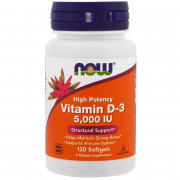 Витамины и минералы Now D3 5000 IU (120 cap)