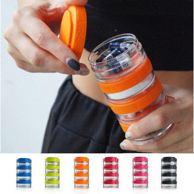 Контейнер спортивный BlenderBottle GoStak 4*40ml Red (ORIGINAL) Контейнер спортивный BlenderBottle GoStak 4*40ml Red (ORIGINAL)