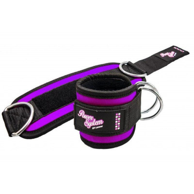 Манжеты на лодыжку Power System Ankle Strap Gym Babe PS-3450 Purple Манжеты на лодыжку Power System Ankle Strap Gym Babe PS-3450 Purple