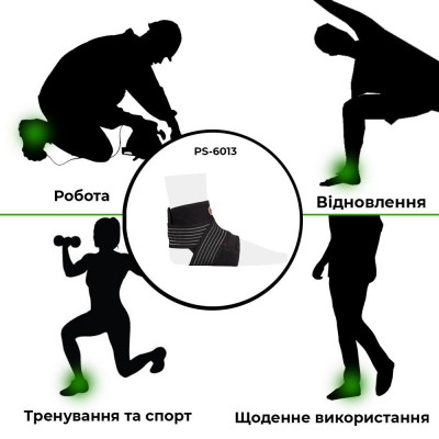 Голеностоп Power System Neo Knee Support PS-6013 XL Black/Red Голеностоп Power System Neo Knee Support PS-6013 XL Black/Red