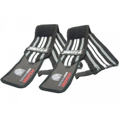 Кистевые бинты Power System Wrist Wraps PS-3500 Grey/Black Кистевые бинты Power System Wrist Wraps PS-3500 Grey/Black