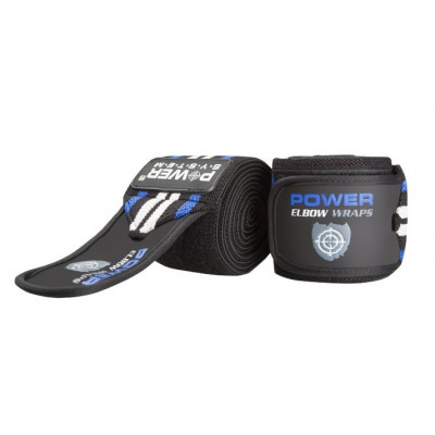 Локтевые бинты Power System Elbow Wraps PS-3600 Blue/Black Локтевые бинты Power System Elbow Wraps PS-3600 Blue/Black