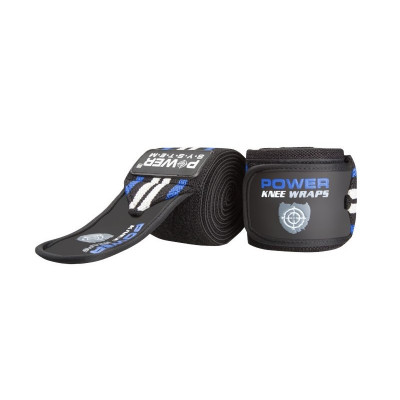 Бинты на колени Power System Knee Wraps PS-3700 Blue/Black Бинты на колени Power System Knee Wraps PS-3700 Blue/Black