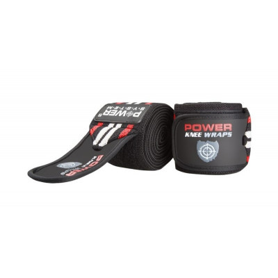 Бинты на колени Power System Knee Wraps PS-3700 Red/Black Бинты на колени Power System Knee Wraps PS-3700 Red/Black