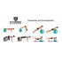 Мяч для фитнеса и гимнастики POWER SYSTEM PS-4018 85 cm Blue Мяч для фитнеса и гимнастики POWER SYSTEM PS-4018 85 cm Blue