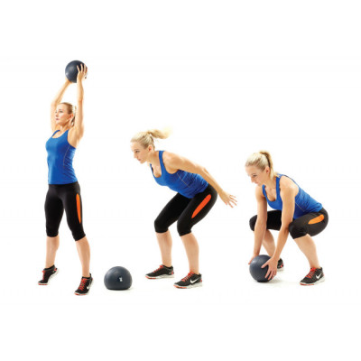 Мяч SlamBall для кросфита и фитнеса Power System PS-4114 3кг рифленый Мяч SlamBall для кросфита и фитнеса Power System PS-4114 3кг рифленый