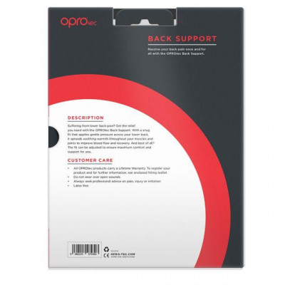 Пояс для поддержки спины OPROtec Back Support OSFM TEC5753-OSFM Черный Пояс для поддержки спины OPROtec Back Support OSFM TEC5753-OSFM Черный