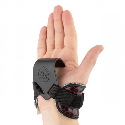 Крюки для тяги на запястья Power System Hooks V2 PS-3360 Black/Red L Крюки для тяги на запястья Power System Hooks V2 PS-3360 Black/Red L