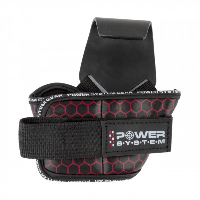 Крюки для тяги на запястья Power System Hooks V2 PS-3360 Black/Red L Крюки для тяги на запястья Power System Hooks V2 PS-3360 Black/Red L