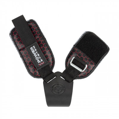 Крюки для тяги на запястья Power System Hooks V2 PS-3360 Black/Red L Крюки для тяги на запястья Power System Hooks V2 PS-3360 Black/Red L