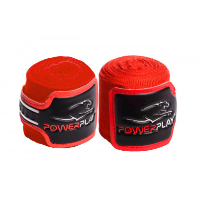 Бинти для боксу PowerPlay 3046 Червоні (4м) Бинти для боксу PowerPlay 3046 Червоні (4м)