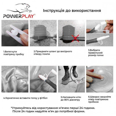 М'яч для фітнесу PowerPlay 4001 65см Синій + насос М'яч для фітнесу PowerPlay 4001 65см Синій + насос
