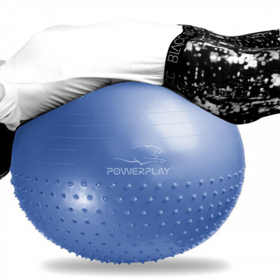 М'яч для фітнеса PowerPlay 4003 65см Синій М'яч для фітнеса PowerPlay 4003 65см Синій