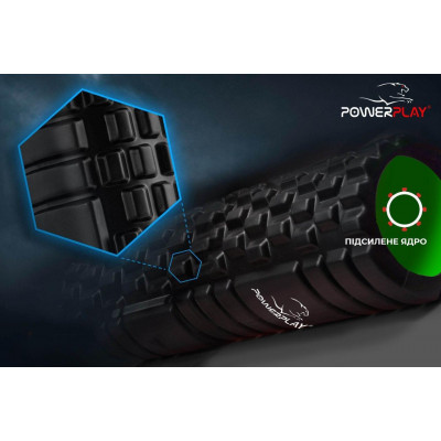 Масажний ролик PowerPlay 4025 Чорно-Зелений. Масажний ролик PowerPlay 4025 Чорно-Зелений.
