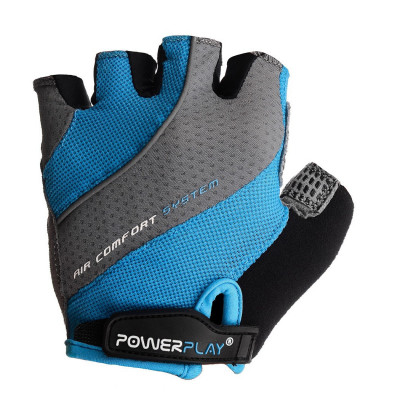 Велорукавички PowerPlay 5023 Блакитні S Велорукавички PowerPlay 5023 Блакитні S