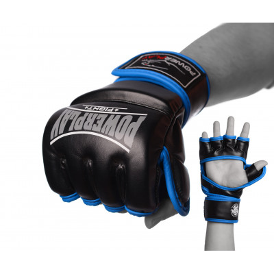 Рукавички для MMA PowerPlay 3058 Чорно-Сині XL Рукавички для MMA PowerPlay 3058 Чорно-Сині XL