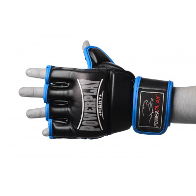 Рукавички для MMA PowerPlay 3058 Чорно-Сині XL Рукавички для MMA PowerPlay 3058 Чорно-Сині XL