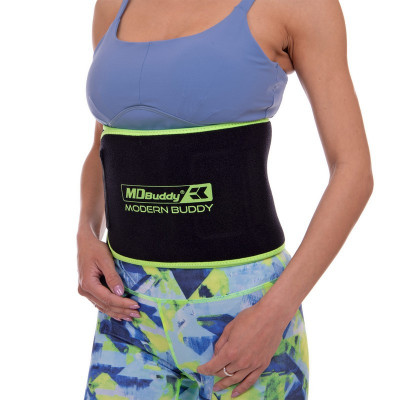 Пояс для похудения SWEATY BELT Zelart ширина-20см черный-салатовый Пояс для похудения SWEATY BELT Zelart ширина-20см черный-салатовый