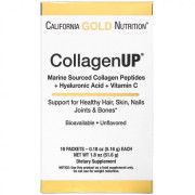 Для Суставов и Связок Морской коллаген-пептид California GOLD Nutrition "CollagenUP" 1 и 3 тип с гиалуроновой