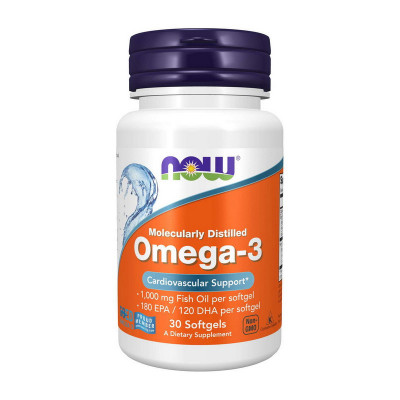 Витамины и Минералы NOW Omega-3 (30 softgels) Витамины и Минералы NOW Omega-3 (30 softgels)