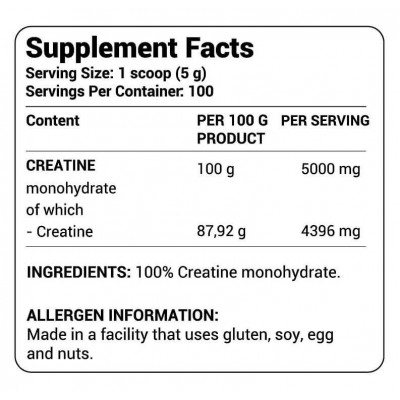 Креатин Tesla Creatine Monohydrate (300 g) Креатин Tesla Creatine Monohydrate (300 g)
