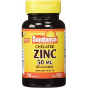 Витамины и Минералы Sundance Vitamins Chelated Zinc (Gluconate) 50 mg 90 tablets