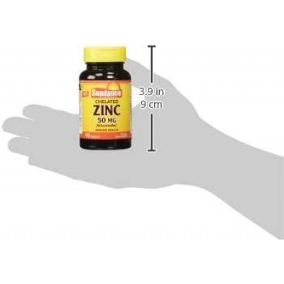 Витамины и Минералы Sundance Vitamins Chelated Zinc (Gluconate) 50 mg 90 tablets Витамины и Минералы Sundance Vitamins Chelated Zinc (Gluconate) 50 mg 90 tablets