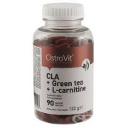 Жиросжигатель OstroVit CLA + GREEN TEA + L-CARNITINE 90 tabs