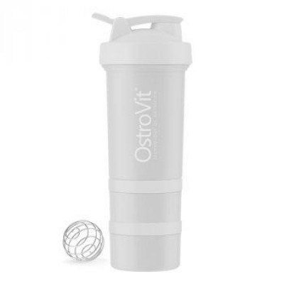Шейкер OstroVit Shaker Premium with 2 pill boxes and mixing ball 450 мл Шейкер OstroVit Shaker Premium with 2 pill boxes and mixing ball 450 мл