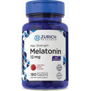 Мелатонин Max Strength Melatonin 12 mg Berry Flavor (180 Tab)